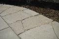 Flagstone with sand polymer