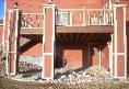 Deck and framed pillars